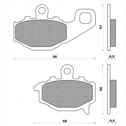 Τακάκια Daytona 39663 (FA192)(FD207) Τακάκια Daytona 39663 (FA192)(FD207)
